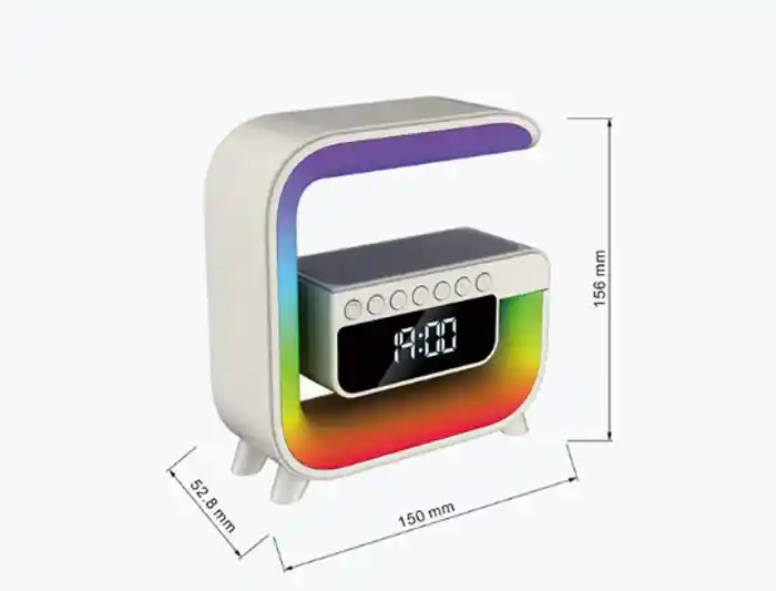 G3 Mini RGB Bedside Lamp Alarm Clock Wireless Charger & Bluetooth Speake